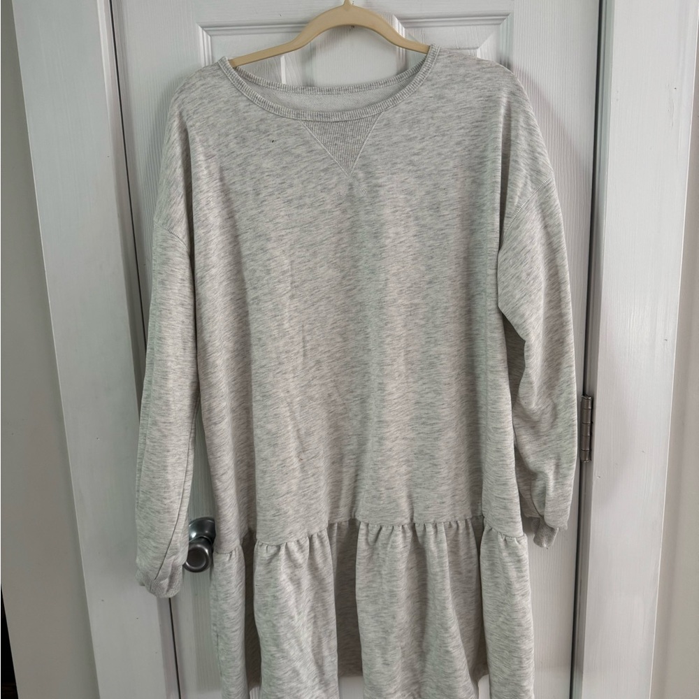 Amazon Light Gray Women's Sweatshirt Dress